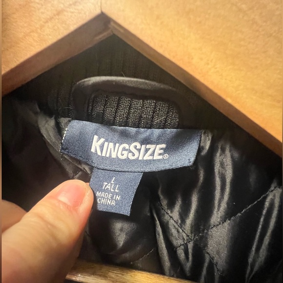 NWT KingSize Black Coat - Size Large Tall - Picture 7 of 7